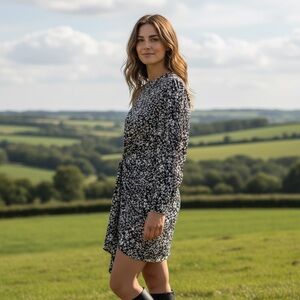 Isabel Marant Dress Women’s Small Dulce Floral-Printed Knot-Detailed Mini Dress